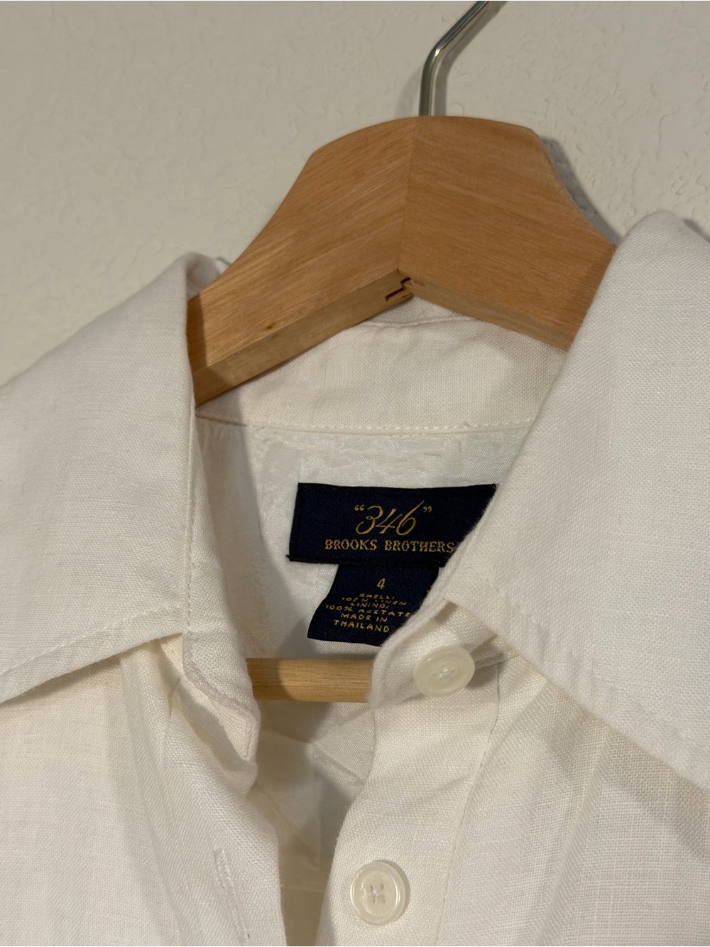 Brooks Brothers linen sleeveless collared shirt dress - Picture 3 of 8